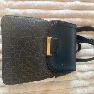 Calvin Klein Black and Brown Backpack